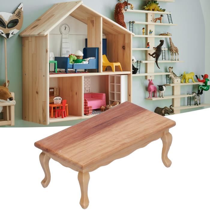 Fafeicy Table basse de maison de poupée 1:12 maison de poupée table