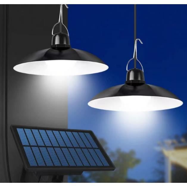 Lampe Solaire Pour Abri De Jardin – Étanche IP65 – Détecteur Automatique – Éclairage 6-12h – 8W – Panneau Intégré – Blanc