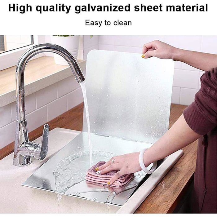 Plaque Anti-Projections de Cuisson, Protection Anti-éclaboussures pour Cuisine Plaque de Protection Pliable en Aluminium pour NOIR - Maison Plaque Anti-Projections de Cuisson, Protection Anti-éclaboussures pour Cuisine Plaque de Protection Pliable en Aluminium pour NOIR - Maison