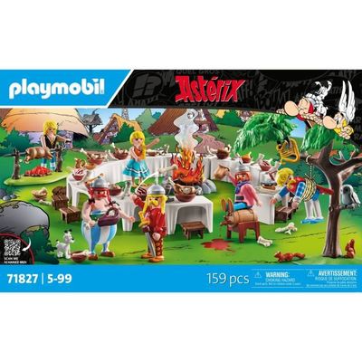 PLAYMOBIL Astérix Le Festin Du Village - Set 71827 Avec Astérix, Obélix Et Troubadix