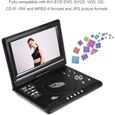 9.8'' DVD Lecteur Portable De Voiture VCD CD AVI (EU) - Noir-0