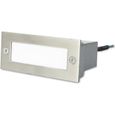 Forlight - Luminaire d'extérieur encastrable rectangulaire à LED en acier inoxydable pour salle de bain PX-0122-INO-0