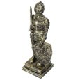 Fdit Statue de chevalier Statue de guerrier ornements rétro européens résine chevalier Figure Sculpture décoration de la maison-0