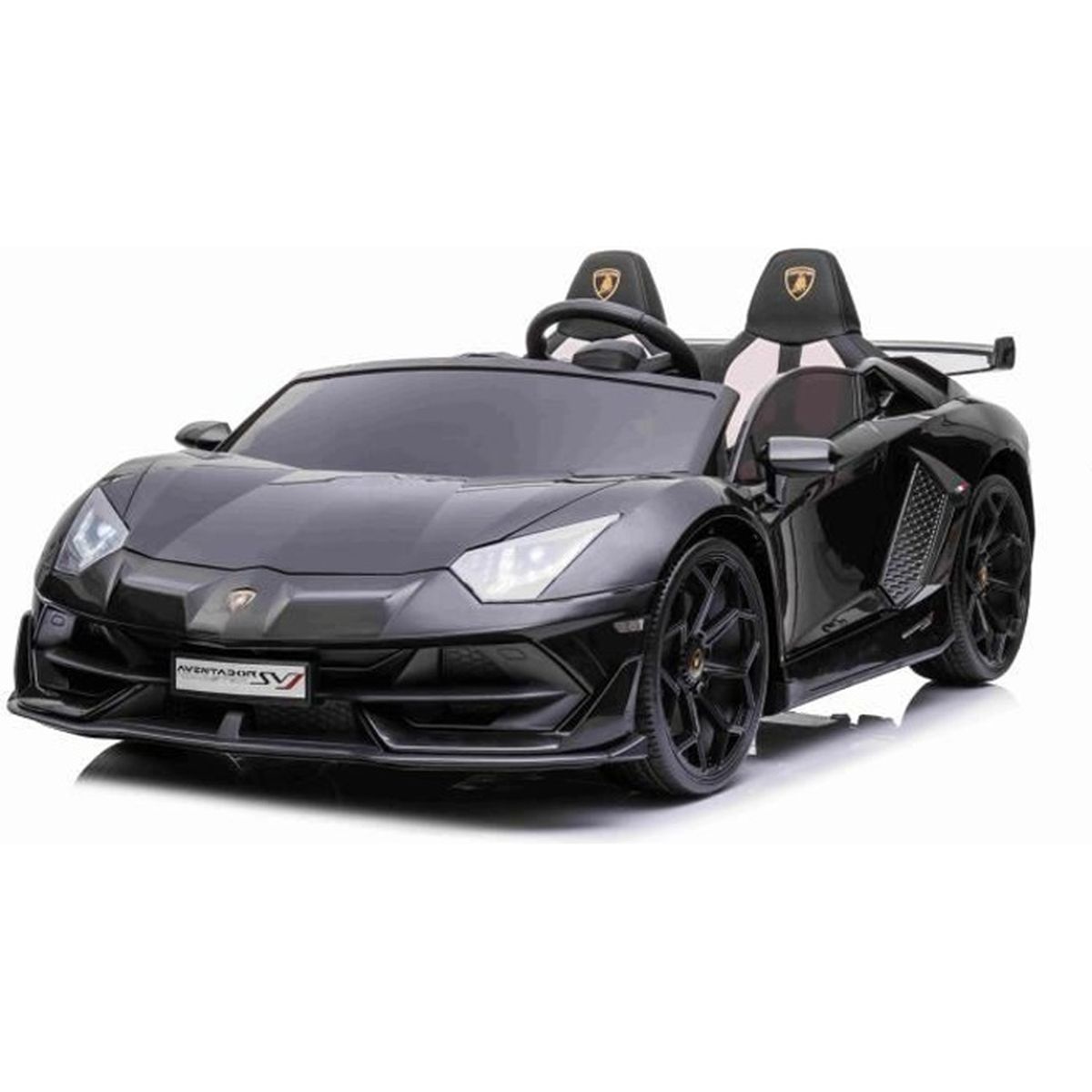 Voiture electrique enfànt Aventador 24V, 2 places, peinture noire, lecteur MP4 Voiture electrique enfànt Aventador 24V, 2 places, peinture noire, lecteur MP4