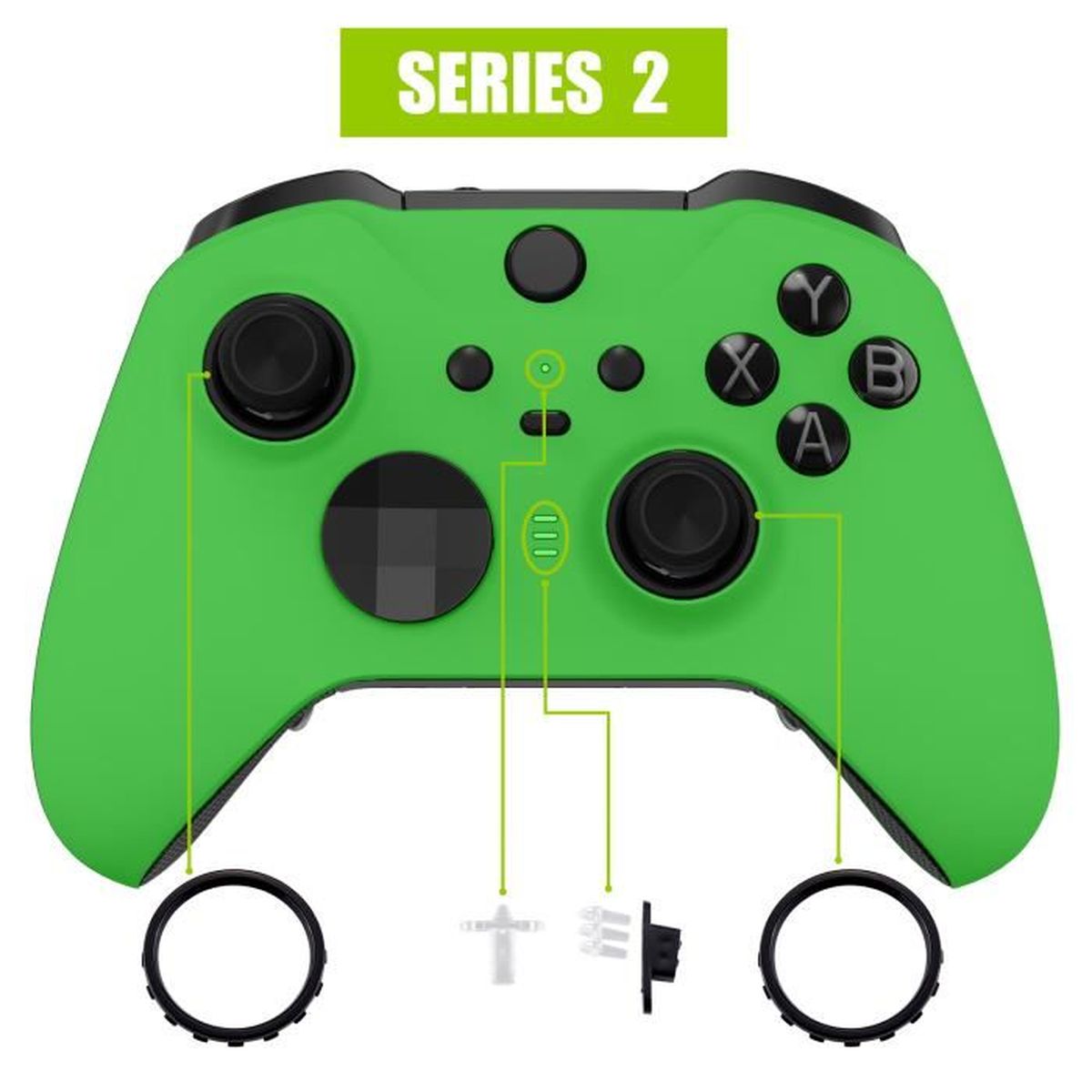 eXtremeRate Coque de Remplacement pour Xbox Séries X/S, Coque Etui