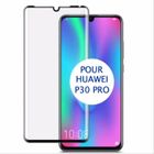 FAMILIASHOP FILM de protection intégrale incurvé en verre trempé noir pour Huawei P30 PRO