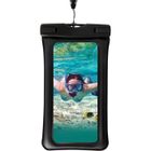 HOOXSPEED Flottable Pochette Etanche pour Smartphone Sac étanche Universel Plongée Natation Housse Etui pour iPhone, Samsung, Huawei -Noir