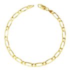 Bracelet - L'ATELIER D'AZUR - Or Jaune Maille Figaro Alternée 1+1 - Homme - 21cm - 2.50gr