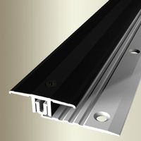 PROVISTON Barre de seuil 34 x 1000 mm Profilé métallique de haute qualité aluminium noir