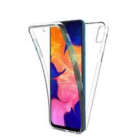 Coque 360 Degré Samsung Galaxy A10 - Protection intégrale Transparent Avant + Arrière en Rigide, Housse Etui Tactile Antichoc