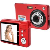 Appareil photo numérique QL - Zoom 8x - 18 MP - Écran LCD 2,7 pouces - Microphone intégré - Rouge