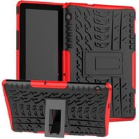 Coque Étui Protection pour HUAWEI Tablette tactile T5 10,1" - avec Support de Durable Antichoc Housse Rouge