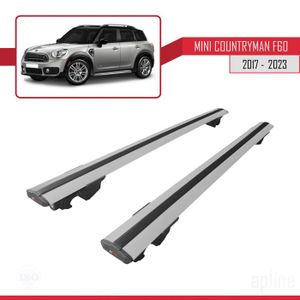 Barres De Toit Aluminium Pour Mini Countryman F60 2017-2025 - Charge 90kg, Design Aérodynamique - 12