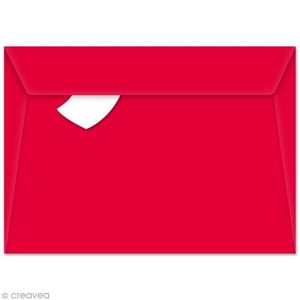 PAPERTREE HOLLY Lot de 5 Enveloppes cadeau 19x10cm - Rouge/Or - La Poste