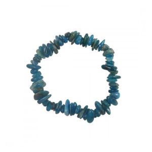 BRACELET - GOURMETTE Bracelet baroque Apatite Bleue naturelle perles mo