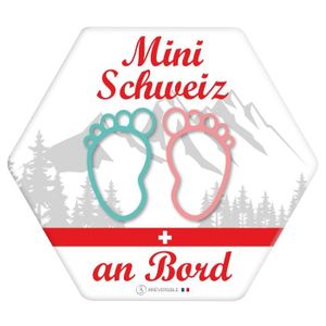 BÉBÉ À BORD  Adhésif / Autocollant bébé à bord - Mini Schweiz a