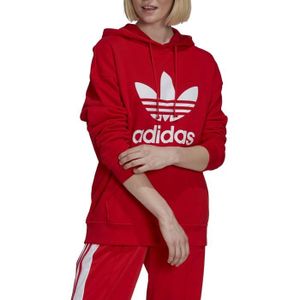 SWEATSHIRT Adidas Sweat à Capuche pour Femme Adicolor Trefoil