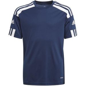 SHORT DE SPORT T-shirt Adidas Tennis pour Enfants Bleu Marine/Blanc - Coupe régulière - Technologie Aeroready - Manches courtes