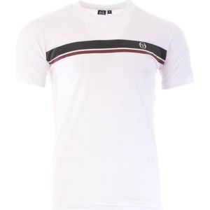 T-SHIRT T-shirt Blanc/Bordeaux Homme Sergio Tacchini Stripe A