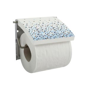 Kit Porte Rouleau De Papier Toilette Et Porte Serviette Métal Rouge - Neuf