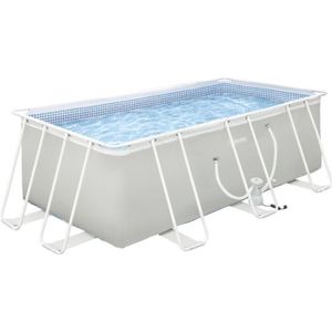 PISCINE Outsunny Piscine tubulaire hors sol rectangulaire 