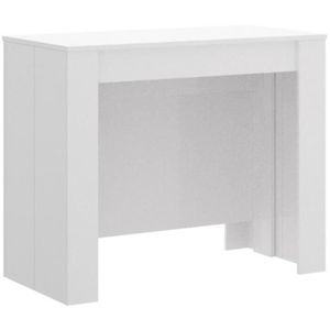 Console Extensible Blanc Bois Achat Vente Pas Cher