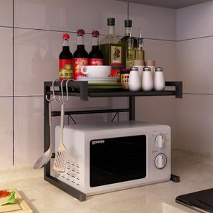 Étagère à micro-ondes à 3 niveaux, étagère de rangement pour comptoir de  cuisine, étagère Baker's, étagère utilitaire (blanc) - Cdiscount Maison