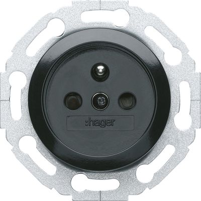 Prise électrique Hager Kallysta WK100 - 2P+T (2 Pôles + Terre) - Vente à L'unité, Neuf