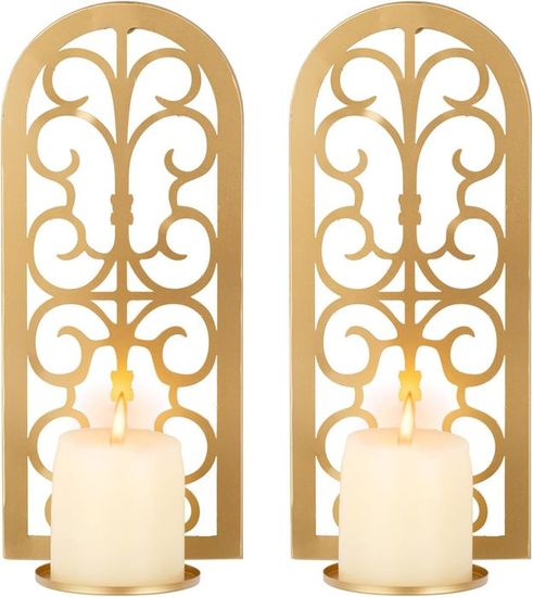 Décoration Ferme Bois Appliques Murales Jomewory Pour Bougies - Style Ferme Rustique En Bois Bougeoirs Bois Rustique - 5