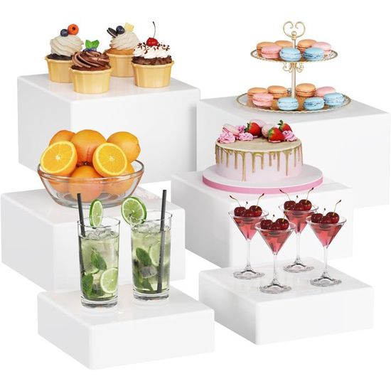 Buffet Décoration Lot De 3 Présentoirs à Gâteaux Glorlliant - 15, 20, 30 Cm - Acrylique Transparent Avec Pieds Métal - Pour Buffet Et Pâtisserie Buffet Anniversaire Buffet Décoration Lot De 3 Présentoirs à Gâteaux Glorlliant - 15, 20, 30 Cm - Acrylique Transparent Avec Pieds Métal - Pour Buffet Et Pâtisserie Buffet Anniversaire