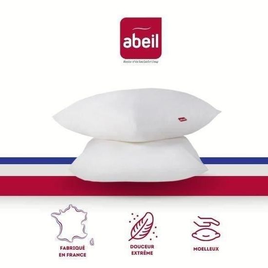 Abeil 2 Stück Volumen-Kopfkissen – 60 X 60 Cm, Bauernhof-Design, Weich Gesteppt, Oeko-Tex Zertifiziert