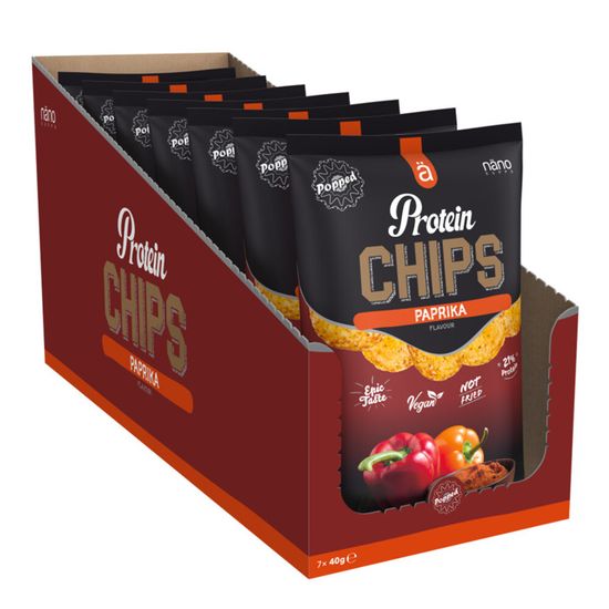 Chips protéinées Protein Chips Paprika Boite de 7 Cdiscount Sport