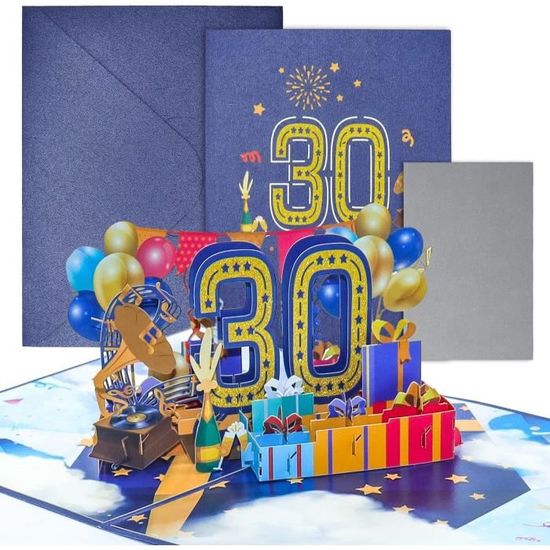 Carte Anniversaire, 3D Pop Up Carte Carte Cadeau, Set De Gift