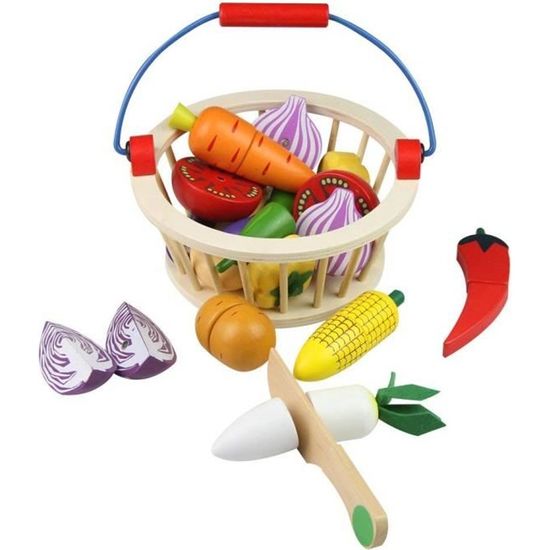 Jouets Enfant Cuisine Bois, Fruits 24 Pièces Ensemble avec Sac à Dos,  Accessoire ducatifs de Simulation de Légumes pour - Cdiscount Jeux - Jouets