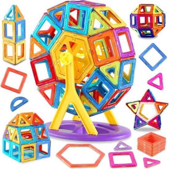 JEU DE CONSTRUCTION Jeu de Construction Magn?�tique, Blocs de Construction Magn?�tiques, Jeux de 