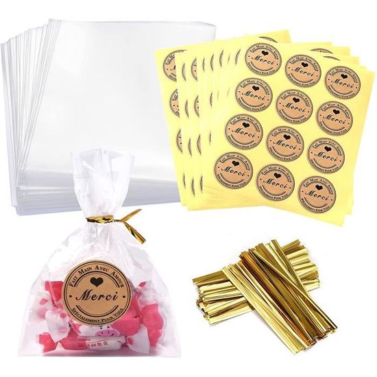 600 Attaches Torsadées à Pois - 10 Cm - 6 Couleurs Assorties - Pour Sacs à Bonbons, Boulangerie, Emballage Cadeaux, Bricolage