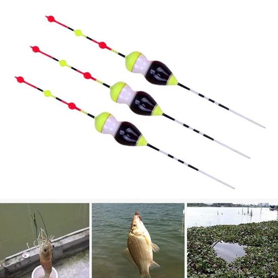 TMISHION Ensemble De Flotteurs De Pêche 10 Pcs Portable Qualité Balsa Bois Forme Ovale Flotteurs