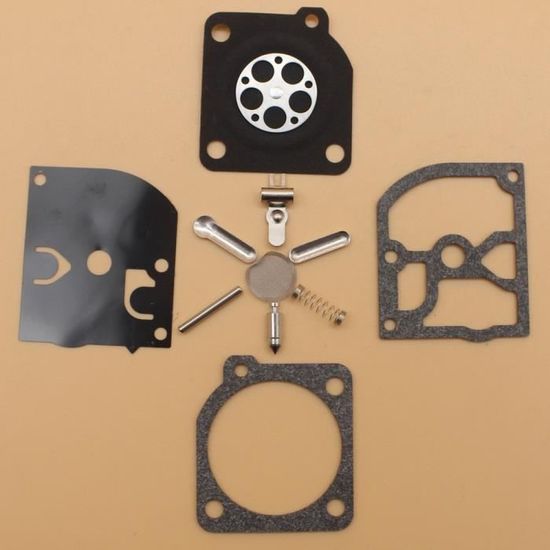Kit Réparation Carburateur Pour Tronçonneuse - Compatible Modèles 136 137 141 142 - Remplacement RB-137 - Pièces D'entretien Complètes - 2