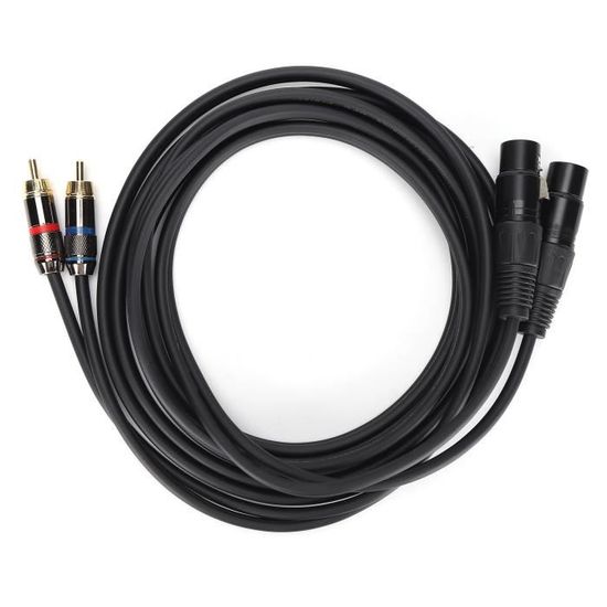 ETEC Câble XLR Microphone 1,50m - Fiche XLR Vers XLR