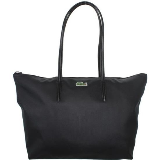 Sac Lacoste Shopping porte epaule ref cem37430 000 noir Noir Cdiscount Bagagerie Maroquinerie