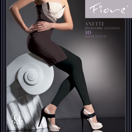 OPAQUE MICROFIBRE 120 DEN 2 A 4 LEGGINGS FIORE ANETTE COLORIS NOIR T