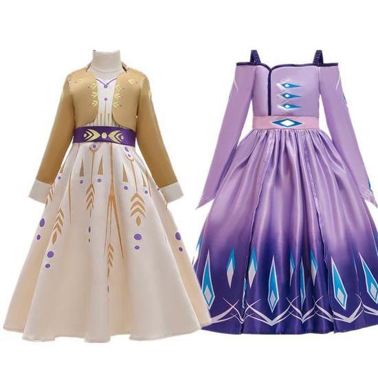 La Reine des Neiges 2 Bipack deguisements classiques Elsa et Anna 2 Cdiscount Jeux Jouets