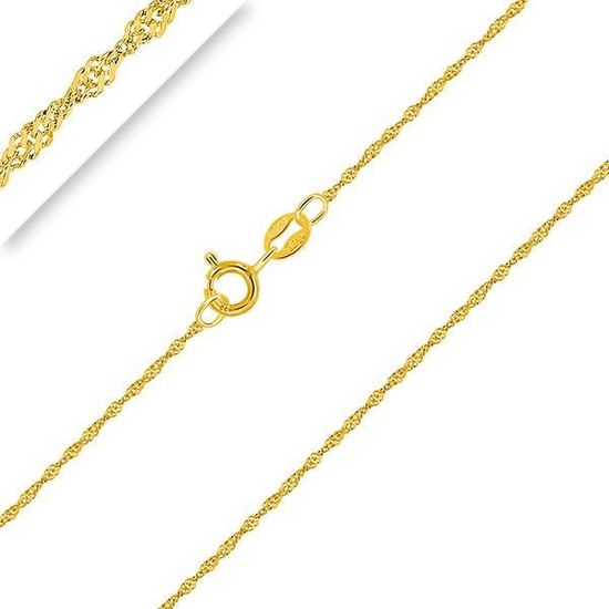 Collier Maille Corde En Or Jaune 18 Carats - 1.65 Mm - Longueur 40 Cm - Mondepetit