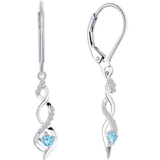 JO WISDOM Orecchini Infinito In Argento 925 Con Zirconia Cubica AAA | Simbolo Infinito Donna, Eleganti E Brillanti - 2