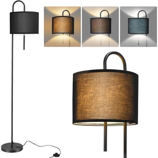 Lampadaire 3 Couleurs LED Lampadaire Arc Salon 3 Températures - LED Dimmable 12W Interrupteur Pied Lampadaire Arc Design