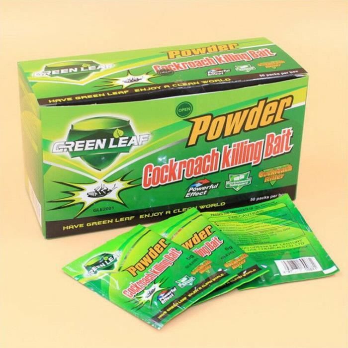 LOT 40 sachets GREEN LEAF ANTI CAFARDS ANTI BLATTES EXTERMINATEUR NEUF