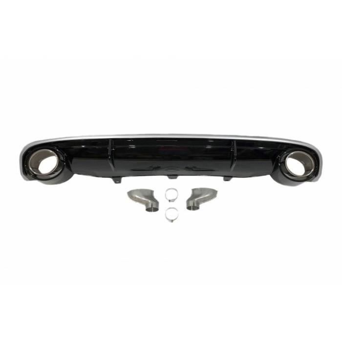 DIFFUSEUR NOIR BRILLANT LOOK RS7 POUR AUDI A7 PHASE 1 DE 04/2011 A 09/2014