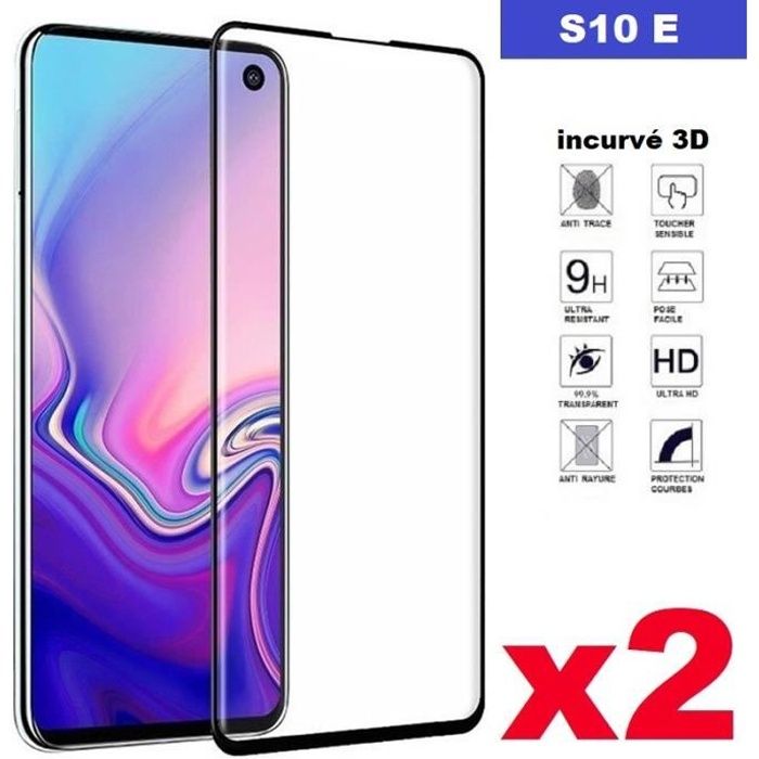 vitre verre trempe galaxy s10 E