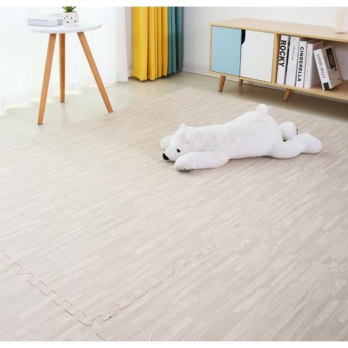Tapis d'éveil,Tapis de Puzzle en bois mousse 30*30*1cm bébé tapis de jeu épissage chambre sol doux imbriqué - Type D-12 pieces