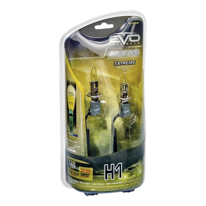 Ampoules H1 ALFAS jaune 2800k 85W pour 120W